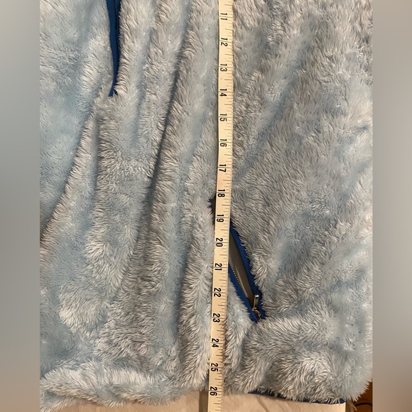 🎉HP🎉Lilly Pulitzer Skipper Sherpa Popover Fleece Fuzzy Half Zip Skim blue XXL - Picture 7 of 10